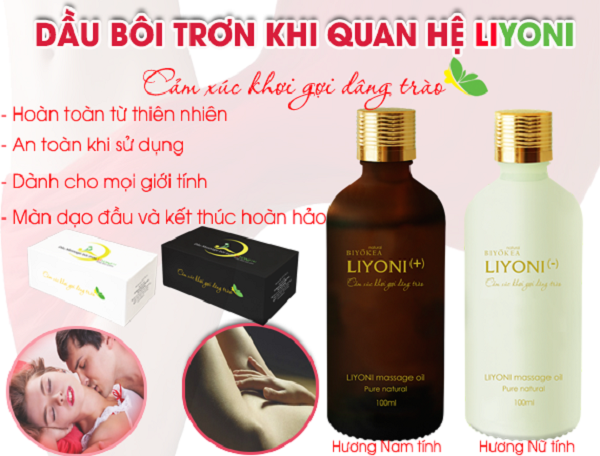 Dầu massage bôi trơn Liyoni - khơi gợi cảm xúc dâng trào!
