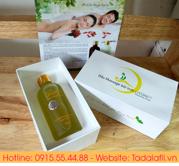 Dầu massage bôi trơn Liyoni kích thích, gia tăng khoái cảm cho nữ giới an toàn