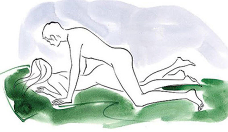 Tư thế úp thẳng giúp kéo dài thời gian quan hệ