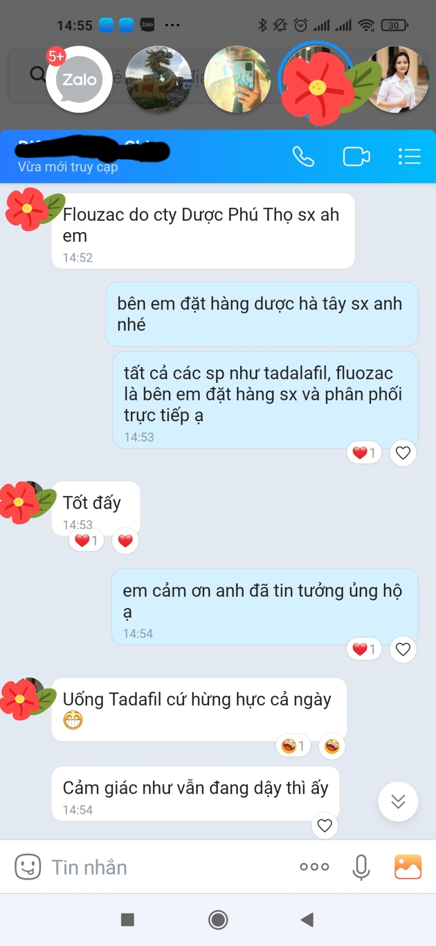 Feedback chất lượng khách hàng mua Tadalafil 20mg