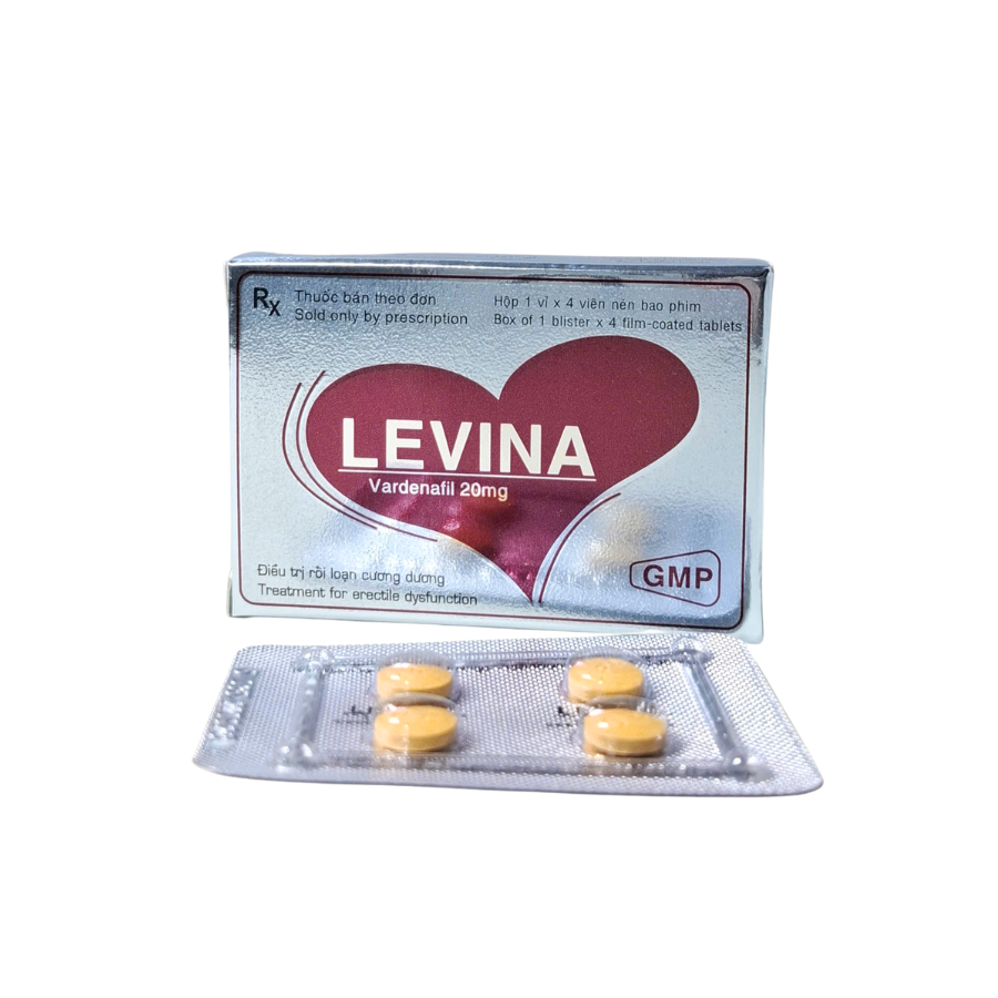 Thuốc Levina 20mg Hộp 1 vỉ x 4 vi&ecirc;n