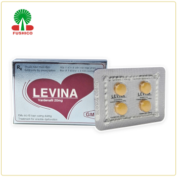 Thuốc Levina 20mg hộp vỉ x 4 viên (Vardenafil 20mg)